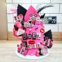 Cake Topper Burn Book Pink/Blk 32pc Set