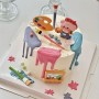 Cake Topper Painting Piggy 6pc Set