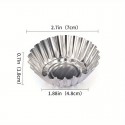 Disposable Aluminum Fluted Tart 7x1.8cm 50pc