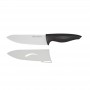 Savannah Ceramic Chefs Knife & Sheath - White & Black 16cm