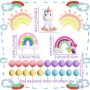 Cake Top Unicorn Raimbow Balls 23pc