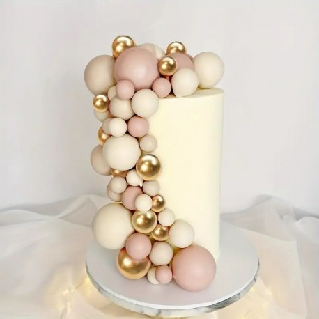 Cake Topper balls Nude Tones 30pc