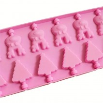 Reindeer & Tree Lollipop Mould 12 cavity