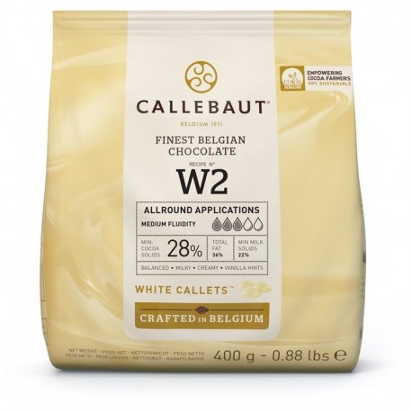 CALLEBAUT WHT COUVERTURE CALLET 28% 400G