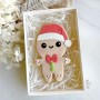 Little Biskut Gingerbread Man with Santa Hat Cutter & Debosser Set