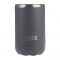 Oasis Stainless Steel Double Wall Insulated Cooler Can 375ml Steel