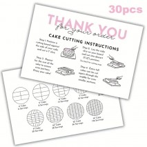 Cake Cutting Cards 30 pack