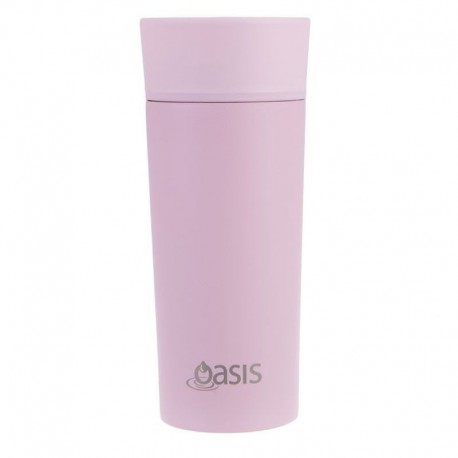 Oasis Stainless Steel Double Wall Insulated Travel Mug 360ml - Carnation