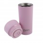 Oasis Stainless Steel Double Wall Insulated Travel Mug 360ml - Carnation