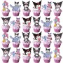 Cupcake Toppers Kuromi 24pc