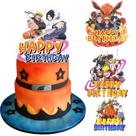 Cake Topper Naruto with Fox 1pc