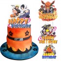 Naruto with Fox Cake Topper 1pc