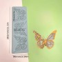 Cake Lace Silicone Mat Butterfly 3 cavit