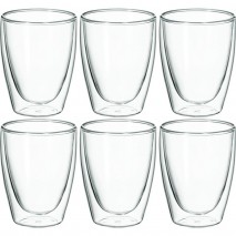 Avanti Caffe Twin Wall Glass 250ml 6pc