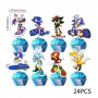 Cupcake Toppers Sonic Themed 24pc