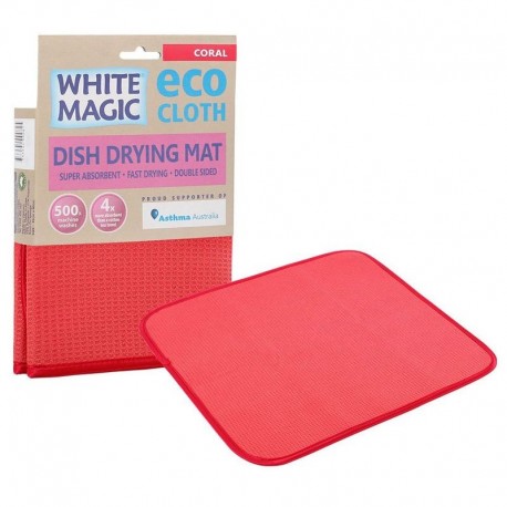 White Magic - Dish Drying Mat Coral