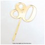 Cake Craft Gold Mirror Acrylic Cake Topper Age 80