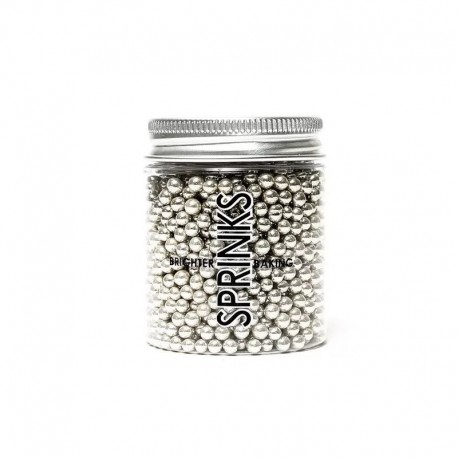 Sprinks Cachous Silver 4mm 85gm