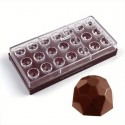 Polycarbonate Chocolate Mould Geo Domes 21cavity