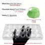 Polycarbonate Choc Mould Geo Domes 21cav