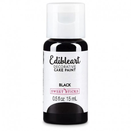 Sweet Sticks Edible Art Cake Paint Black 15ml