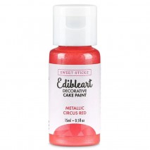 Sweet Sticks Metallic Edible Paint 15ml - Circus Red
