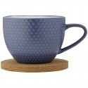 LD Adobe Text Mug & Coaster Navy