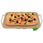 Avanti Pizza Stone with Rack rectangle 30 x 38cm