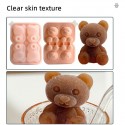 Ice Cube 3D Bear Mould 4 cavity