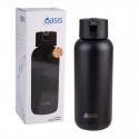 Oasis Ceramic Lined Triple Wall Insulated Moda Bottle - 1L - Black