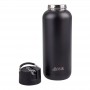 Oasis Ceramic Lined Triple Wall Insulated Moda Bottle - 1L - Black