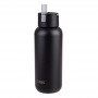 Oasis Ceramic Lined Triple Wall Insulated Moda Bottle - 1L - Black