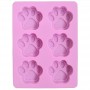 Dog Paw Silicone Mould 6 cavity