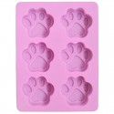 Dog Paw Silicone Mould 6 cavity