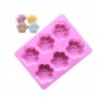 Dog Paw Silicone Mould 6 cavity