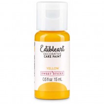 Sweet Sticks Edible Art Cake Paint Yellow 15ml