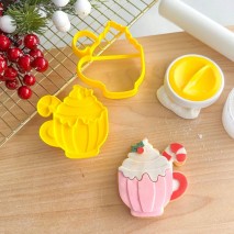 CCC Christmas Drink Cutter and Debosser Set