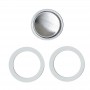 Pezzetti Stainless Steel 4 Cup Silicone Gasket Set