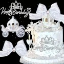 Cake Topper Dreamy Princess Carriage 3pc