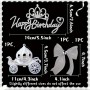 Cake Topper Dreamy Princess Carriage 3pc