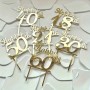 Cake Topper Acrylic Gold Happy 18th