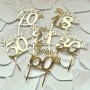Cake Topper Acrylic Gold Happy 40th