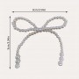 Cake Topper Plastic Pearl Bow 1pc