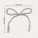 Cake Topper Embellishment Plastic Pearl Bow 1pc