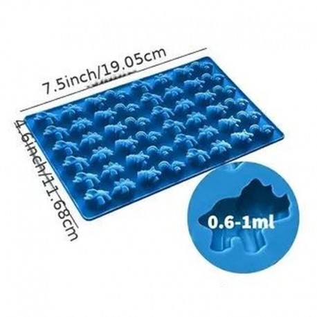Silicone Mould Mini Dinosaurs 48 cavity