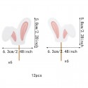Cake Topper Easter Bunny Ears 12pcs