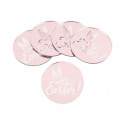 Acrylic Topper Round Rose Gold Happy Easter 1pc