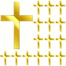 Acr Top Gold Cross 1pc