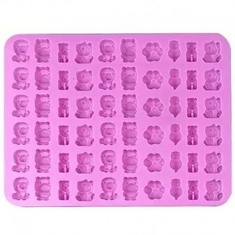 Silicone Mld Mini Animal Asstd 60 cav
