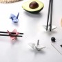 Chopstick Holder Ceramic Paper Crane 1pc